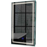 Specchio LED Verticale | Pulsante touch | Luce bianca neutra - Reyze Serie Minimal Modello 1